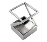 ArtsOnDesk Modern Art St203 pennenhouder en pennenhouder van roestvrij staal met gesatineerde afwerking - gepatenteerde kantooraccessoires