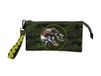 CYPBRANDS Jurassic World Drievoudige etui, etui, schoolmateriaal, uniseks, groen, officieel product, groen, M