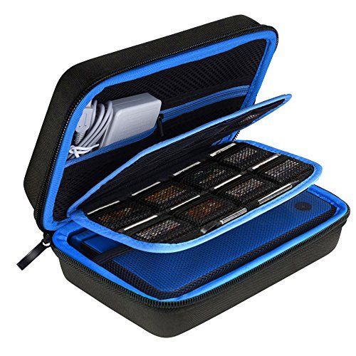 AUSTOR Harde tas draagtas voor nieuwe 3DS XL Zwart / Blauw, blauw