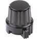 Mentor 4332.6031 Bouton de fixation Avec marquage de bouton Noir (Ø x h) 17 mm x 22.5 mm 1 pièce(s)