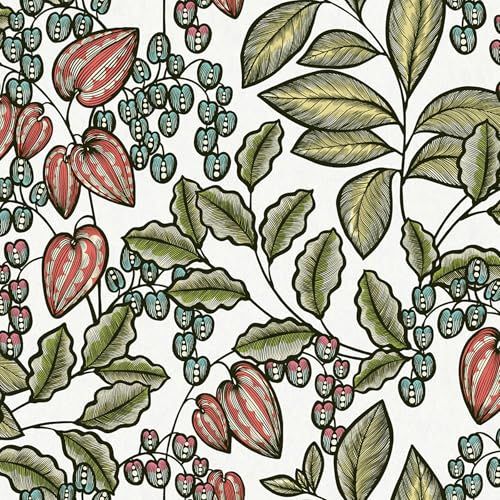 Architects Paper 377545 Floral Impression Vliesbehang Bont Groen Wit