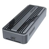 SABRENT USB4 NVMe SSD-behuizing – gereedschapsvrije USB 4.0 M.2 PCIe 4.0 x4 externe SSD-hoes, 3900 MB/s, compatibel met Thunderbolt 3/4 en USB-C, voor 2230/2242/2260/2280 schijven (EC-U4TN)
