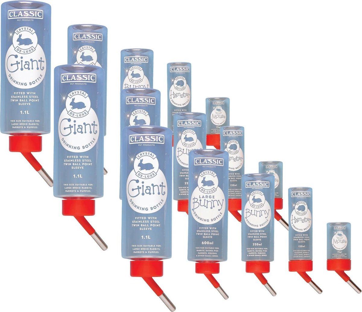 Classic Drinkfles Muis Plastic - Waterfontein - 3 x 75 ml