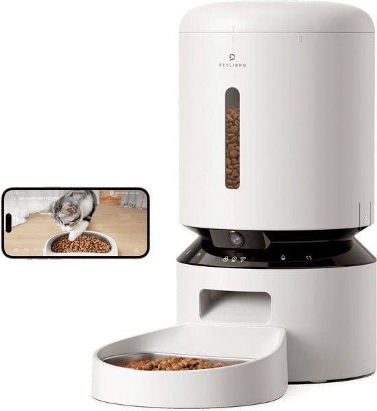 Petlibro Granary - Automatische Voerbak voor Huisdieren met Camera - 5L - Zwart