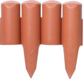 Prosperplast Kunststof graskant/tuin rand/kantopsluiting - terracotta - 2,5 meter - borderrand