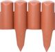 Prosperplast Kunststof graskant/tuin rand/kantopsluiting - terracotta - 2,5 meter - borderrand