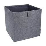bigso box of sweden Opbergdoos polyester grijs 31.5x31.5x31.5 cm