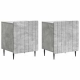 vidaXL Nachtkastje Betongrijs Bewerkt Hout 43 x 34,5 x 52 cm