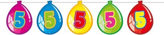 Folat 5 Jaar Birthday Ballonnen Slinger - 10 meter