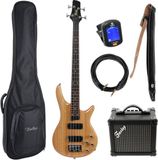 Fazley Modern Series FMB218 Natural Basgitaar starterset