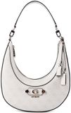 GUESS schoudertas Lindsey Hobo Bone Logo Lichtgrijs