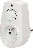 ORNO Doorvoerstekker met dimmer - Stekkerdimmer/Plug-in dimmer - Min-40W -Max. 280 Watt - Penaarde-VOOR BELGIË