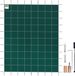 PoolSecure couverture de sécurité pour piscines rectangulaires encastrées 6x12 mètres, vert