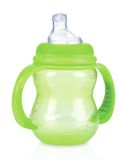 Nuby Trainingsfles met antilektuit - 240 ml - Groen