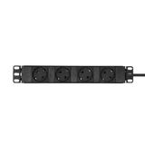 Overige Adam Hall 87470 Mains Power Strip 4 Sockets