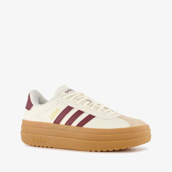 Adidas VL Court Bold Sneakers Dames - Off White - Rood - Maat 39 1/3