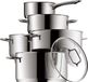 Set de casseroles, antiadhésif, acier inoxydable, lavable au lave-vaisselle, 5 pièces