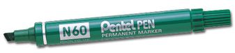 Pentel Permanent Marker Permanente Marker Groen (12 stuks)