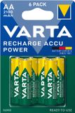 VARTA Lot de 6 piles rechargeables Accus AA 2100 mAh 1,2V Ni-Mh