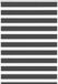 Zebra Zebra store 110x100 cm largeur tissu 105,9 cm noir