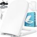 Kesser lunette de WC avec abattant Soft Close - Lunette de toilette avec Duroplast et fonction Quick-Release - Blanc / Carré