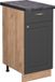 Vicco Fame-Line Meuble bas de cuisine – 40 cm, WB anthracite anthracite-or