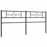vidaXL Hoofdbord 193 cm metaal zwart
