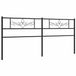 vidaXL Hoofdbord 193 cm metaal zwart