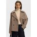 Selected Femme Manteau intermédiaire en laine marron