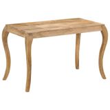 vidaXL Eettafel - 118x60x76 cm - massief mangohout - Bruin