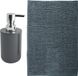 MSV Tapis d'entrée - Genua - 50 x 80 cm - gris foncé