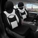 Bremer Sitzbezüge Autostoelhoezen voor Opel Vivaro Bj ab 2019 – Stoelhoezen voor bestuurder en passagier in Zwart/Wit