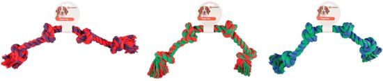 FLAMINGO - Hondenspeelgoed Knoobotn Jim - Blauw - 60 cm