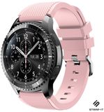 Strap-it Siliconen smartwatch bandje - roze