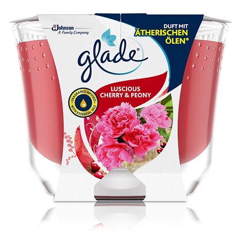 Glade Kaars Roze Cylinder 224ml