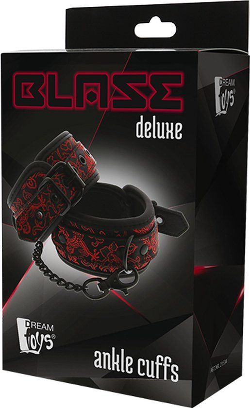 Blaze Deluxe Enkelboeien Rood - Voetboeien - Gespsluiting