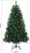 vidaXL Kunstkerstboom 210 cm PVC en Metaal Groen