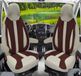 BREMER SITZBEZÜGE Premium Camper stoelhoezen voor Mooveo WPL413 in Beige/Bruin (2 losse stoelen)