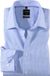 OLYMP Luxor modern fit chemise - bleu clair à carreaux blancs (contraste) - Repassage facile - Tour de cou : 43