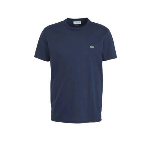 Lacoste T-shirt met logo donkerblauw - Katoen - Heren