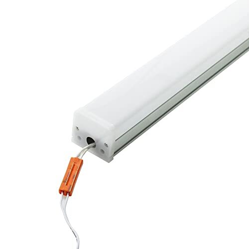 M Ledme - Led-lineaire stekkerdoos met geïntegreerde led, 40 W, 4000 lumen, koud licht (4500 K), 120 cm, aansluitkabel inbegrepen.