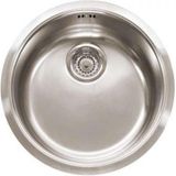 Plieger Spoelbak rvs rond met korfplug
