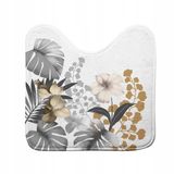 Douceur d'intérieur Toiletmat met bloemmotief - 45x45 cm