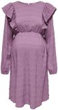 ONLY - OLMDALLORA L/S O-NECK TUNIC DRESS - Dames - Mini jurken - Rose Brown - Polyester - XL