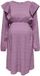ONLY - OLMDALLORA L/S O-NECK TUNIC DRESS - Dames - Mini jurken - Rose Brown - Polyester - XL