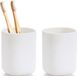 Zeller Tandenborstelhouder - 2x - Kunststof - Wit