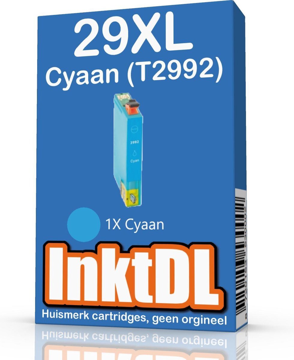 InktDL Compatible inktcartridge voor Epson 29XL | Cyaan (T2992)
