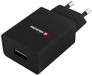 Swissten Netwerkadapter Smart IC 1x USB 1A, voedings- en datakabel USB / Type C, 1,2 meter, zwart