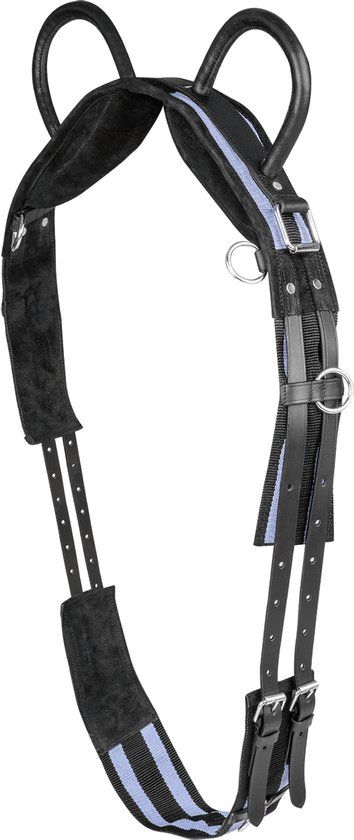 Surcingle With Two Handles - Black/Grey - Dressage - Horse