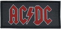 AC/DC Red Logo Patch zwart-rood Polyester